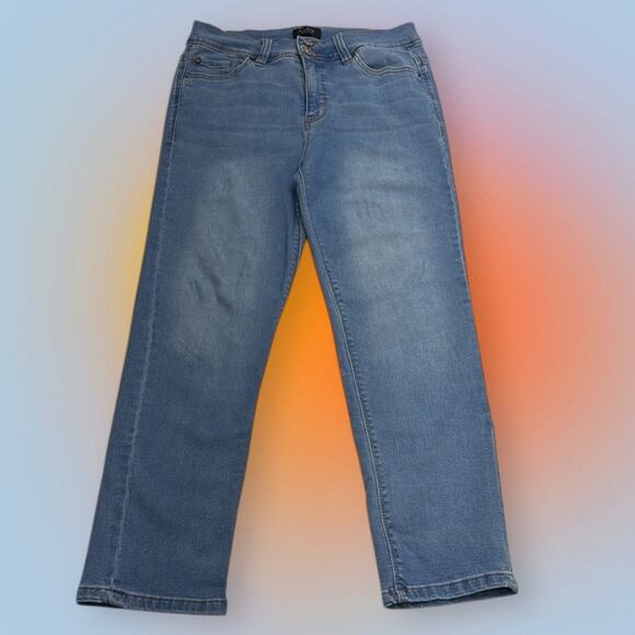 CURVE APPEAL Women’s 8/29 High Rise Blue Jeans - Picture 2 of 4